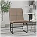 Sedia Lounge Cappuccino 54x75x76 Cm In Similpelle - Foto miniatura 1