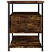 Comodino Rovere Fumo 40x42x56 Cm Legno Multistrato - Foto miniatura 5