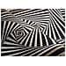 Tappeto Passatoia In Tessuto Jacquard Linea Emozioni Disegno Optical Nero 57x180 Nero - Foto miniatura 4