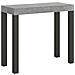 Consolle Allungabile 90x40/196 Cm Everyday Small Telaio Antracite - Cemento - Foto miniatura 5