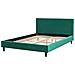 Letto Velluto Fitou 140 X 200 Cm Verde Scuro - Foto miniatura 4