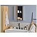 Armadio A Muro Per Specchio Da Bagno Led Cameron 40 Cm 60 Cm Nero - Foto miniatura 1