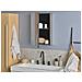 Armadio A Muro Per Specchio Da Bagno Led Cameron 40 Cm 60 Cm Nero - Foto miniatura 6