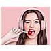Cuffie Bluetooth 5.0 Con Retroilluminazione Led Modello Rabbix, Rosa - Foto miniatura 2