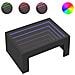Tavolino Da Salotto Con Led Infinity Nero 70x50x30 Cm - Foto miniatura 2