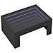 Tavolino Da Salotto Con Led Infinity Nero 70x50x30 Cm - Foto miniatura 3