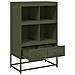 Credenza Verde Oliva 68x39x111,5 cm in Acciaio - Foto miniatura 3