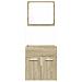 Set Mobili Da Bagno 2 Pz Rovere Sonoma In Legno Multistrato - Foto miniatura 3