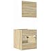 Set Mobili Da Bagno 2 Pz Rovere Sonoma In Legno Multistrato - Foto miniatura 5