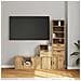 Mobile TV 5 pz con Contenitore ODDA in Legno Massello di Pino - Foto miniatura 8
