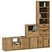Mobile TV 5 pz con Contenitore ODDA in Legno Massello di Pino - Foto miniatura 9