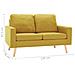 Lusso Casadino -  Divano A 2 Posti Giallo In Tessuto - Foto miniatura 6