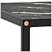 Tavolino Da Salotto Nero Con Vetro Marmo Nero 60x60x35 Cm - Foto miniatura 4