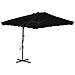 Ombrellone Con Palo In Acciaio Nero 250x250x230 Cm - Foto miniatura 2