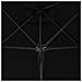 Ombrellone Con Palo In Acciaio Nero 250x250x230 Cm - Foto miniatura 4