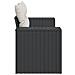 Divano Da Giardino Con Cuscini A 2 Posti Nero In Polyrattan - Foto miniatura 4