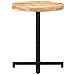 Tavolino Da Bistrot Rotondo Ø60x75 Cm In Legno Di Mango Grezzo - Foto miniatura 1