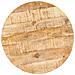 Tavolino Da Bistrot Rotondo Ø60x75 Cm In Legno Di Mango Grezzo - Foto miniatura 3