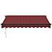 Lusso Casadino -  Tenda Da Sole Retrattile Automatica Bordò 300x250 Cm - Foto miniatura 2