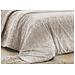Completo Lenzuola Letto 100% Cotone Made In Italy Disegno Drops Piazza E Mezza Beige - Foto miniatura 3