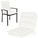 Cuscino per sedia bassa FLAIR - 100x48 cm - Bianco - Set da 2 - Foto miniatura 1