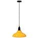 Lampada Sospensione Regolabile E27 Giallo Lucido Ø31 cm Metallo - Foto miniatura 1