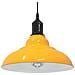 Lampada Sospensione Regolabile E27 Giallo Lucido Ø31 cm Metallo - Foto miniatura 2