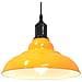Lampada Sospensione Regolabile E27 Giallo Lucido Ø31 cm Metallo - Foto miniatura 5