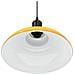 Lampada Sospensione Regolabile E27 Giallo Lucido Ø31 cm Metallo - Foto miniatura 9