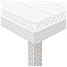 Set Pranzo Giardino 17 Pezzi con Cuscini Bianco Polyrattan, Tavolo Giardino  Bianco 250x100x73 cm Polyrattan, Tavolo Giardino  Bianco 150x100x73 cm Polyrattan, Sedie Giardino  con Cuscini 4 pezzi Bianco Polyrattan - Foto miniatura 7