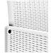 Set Pranzo Giardino 17 Pezzi con Cuscini Bianco Polyrattan, Tavolo Giardino  Bianco 250x100x73 cm Polyrattan, Tavolo Giardino  Bianco 150x100x73 cm Polyrattan, Sedie Giardino  con Cuscini 4 pezzi Bianco Polyrattan - Foto miniatura 8