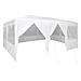 Tendone da festa con 10 pareti bianche 6x4 m PE - Foto miniatura 1