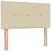 Letto a Box con Materasso Crema 90x200 cm Tessuto - Foto miniatura 7