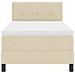 Letto a Box con Materasso Crema 90x200 cm Tessuto - Foto miniatura 8