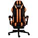 Lusso Casadino -  Sedia Da Gaming Con Poggiapiedi Nero E Arancione In Similpelle - Foto miniatura 1
