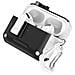 Custodia Protettiva Per Auricolari Bluetooth Compatibile Con Airpods Pro/pro 2 Con Chiusura Magnetica E Supporto Per Telefono White+black - Foto miniatura 1