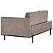 Chaise Longue Savasse Lino Sintetico Marrone Chiaro - Foto miniatura 4