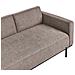 Chaise Longue Savasse Lino Sintetico Marrone Chiaro - Foto miniatura 5