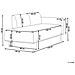 Chaise Longue Savasse Lino Sintetico Marrone Chiaro - Foto miniatura 8