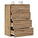 Credenza rovere artigianale 60 x 31 x 84 cm Legno multistrato - Foto miniatura 3