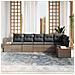 Set Divano da Giardino 6 pcs Grigio 319 x 154 x 85 cm - Foto miniatura 3