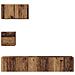 Mobile TV da Parete 4 pcs Legno vecchio 80 x 30 x 30.5 cm - Foto miniatura 8