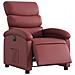 Poltrona Reclinabile Elettrica Rosso Vino in Similpelle - Foto miniatura 3