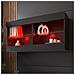 Komodee Tivoli Horizontal 100 Vetrina Sospesa, Nero/nero, Illuminazione Led Multicolore Rgb, Larghezza 100 Cm X Altezza 50 Cm X Profondità 29 Cm, Per Soggiorno, Sala Da Pranzo - Foto miniatura 1