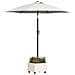 Base per Parasol con Vaso Bianco 45 x 45 x 45 cm Acciaio - Foto miniatura 3