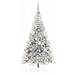 Albero di Natale artificiale con luci integrate Argento 210 cm - Foto miniatura 3