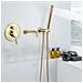 Set miscelatore per vasca e lavabo, Blackswan, tipo M69, modello oro opaco, misura 20 cm - Foto miniatura 2