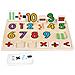 Puzzle Educativo In Legno Con Equazioni Per Bambini 30×22 Cm, Multicolore - Foto miniatura 1