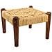 Sgabello In Legno E Corda Marrone Naturale 39x39x27h - Foto miniatura 1