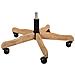 Sedia In Legno E Imbottita Con Ruote Grigie 63x54x40/87h - Foto miniatura 7
